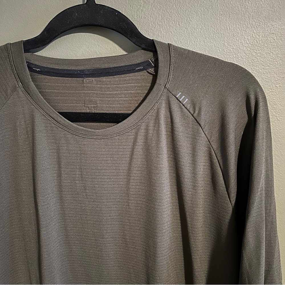Lululemon Drysense Olive Green Shirt Size XL